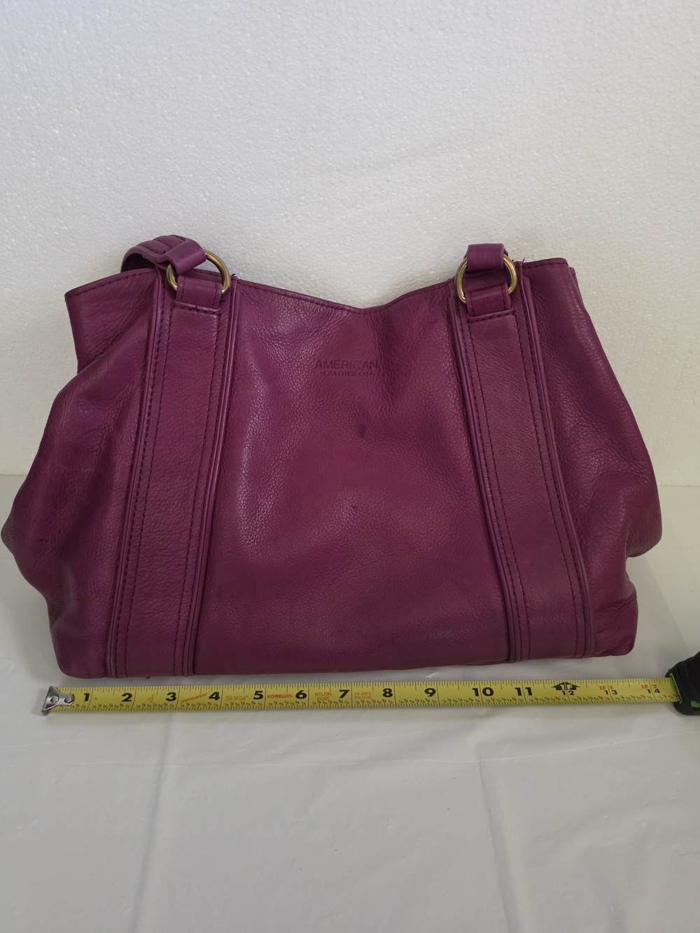 Leatherette Fuchsia Shoulder Bag
